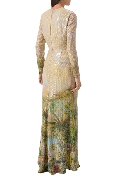 Платье с отделкой пайетками ELIE SAAB, арт. D0635PS25, фото 4