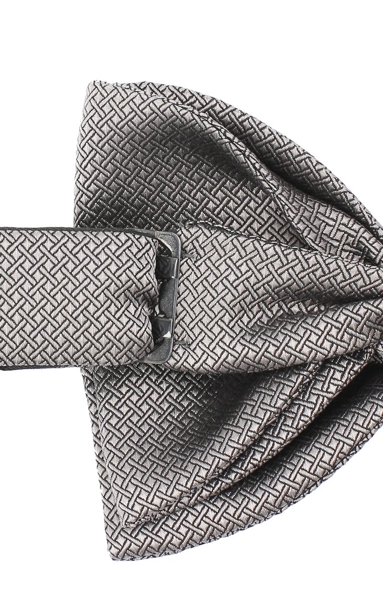 Мужской шелковый галстук-бабочка LANVIN темно-серого цвета, арт. 11504/B0W TIE | Фото 3 (Материал: Текстиль, Шелк; Нос: Не проставлено)