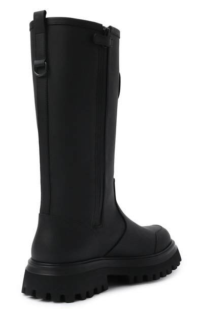 Кожаные сапоги DOLCE & GABBANA черного цвета по цене 65900 руб., арт. D11436/A3M46, фото 3 Кожаные сапоги DOLCE & GABBANA, арт. D11436/A3M46, фото 3