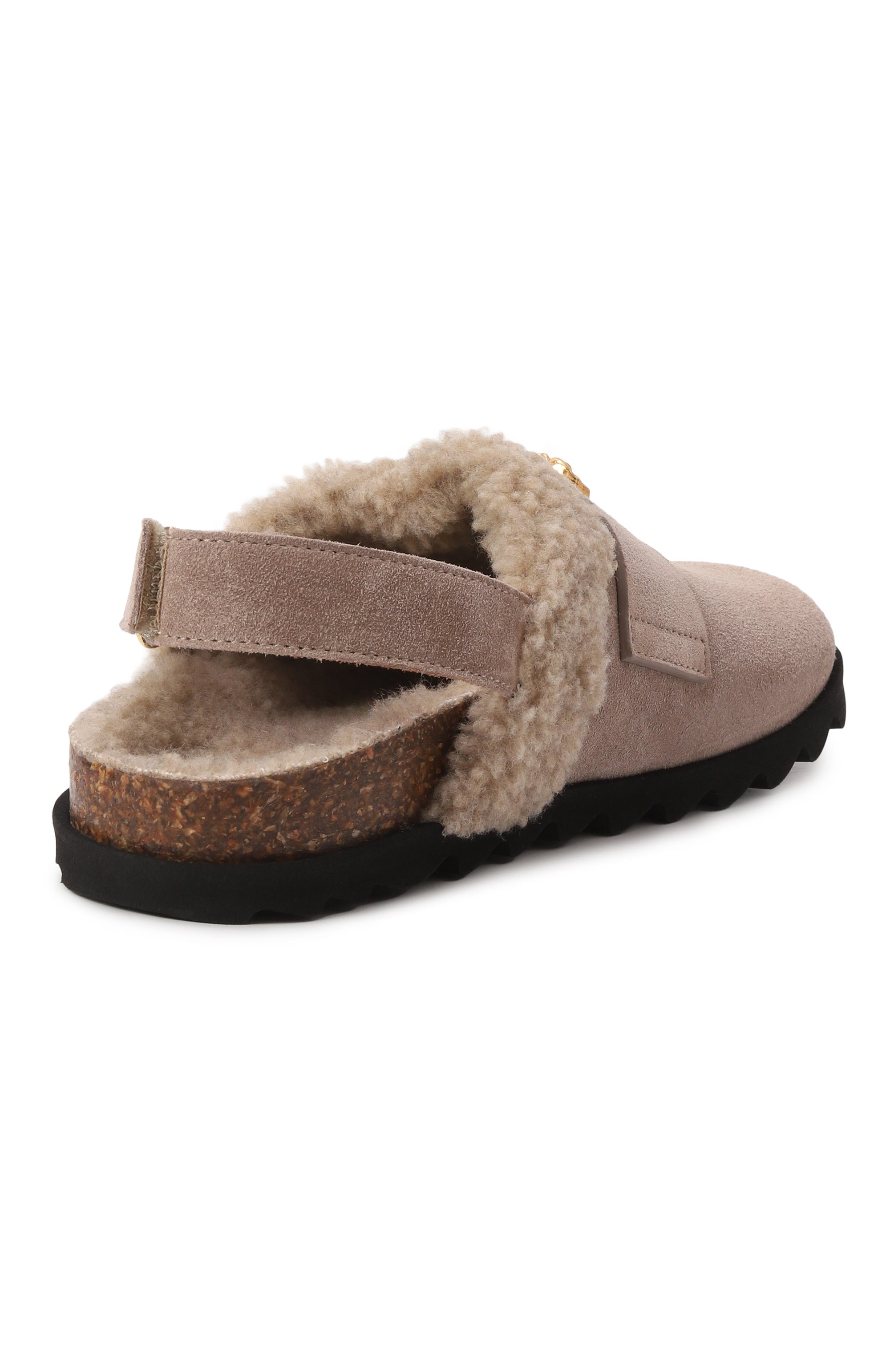 Замшевые сабо la medusa VERSACE, арт. 1018004/1A12780/34-38, фото 3