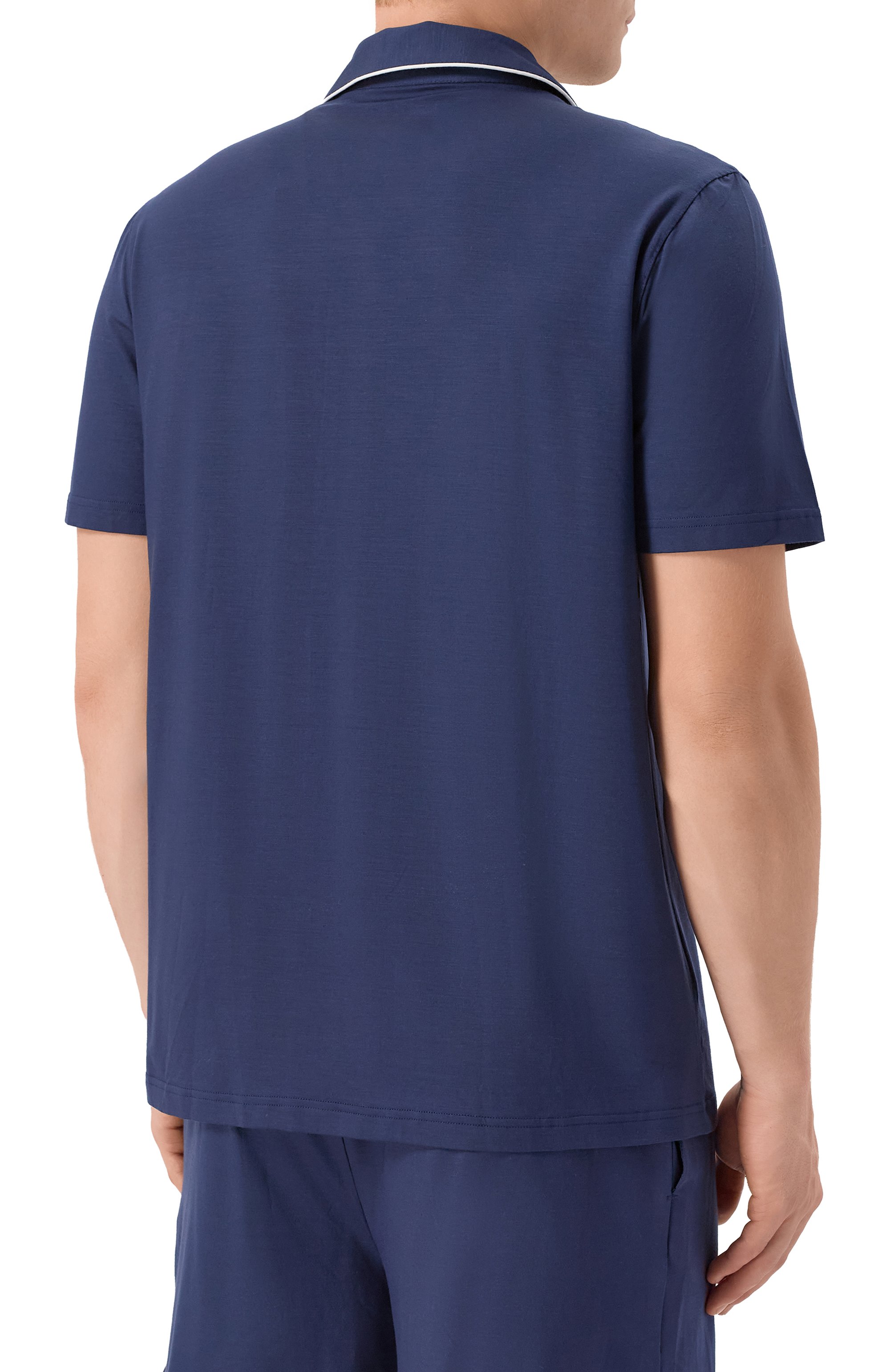 Пижама DEREK ROSE темно-синего цвета по цене 48450 руб., арт. 4090/BASE001, фото 4 Пижама DEREK ROSE, арт. 4090/BASE001, фото 4