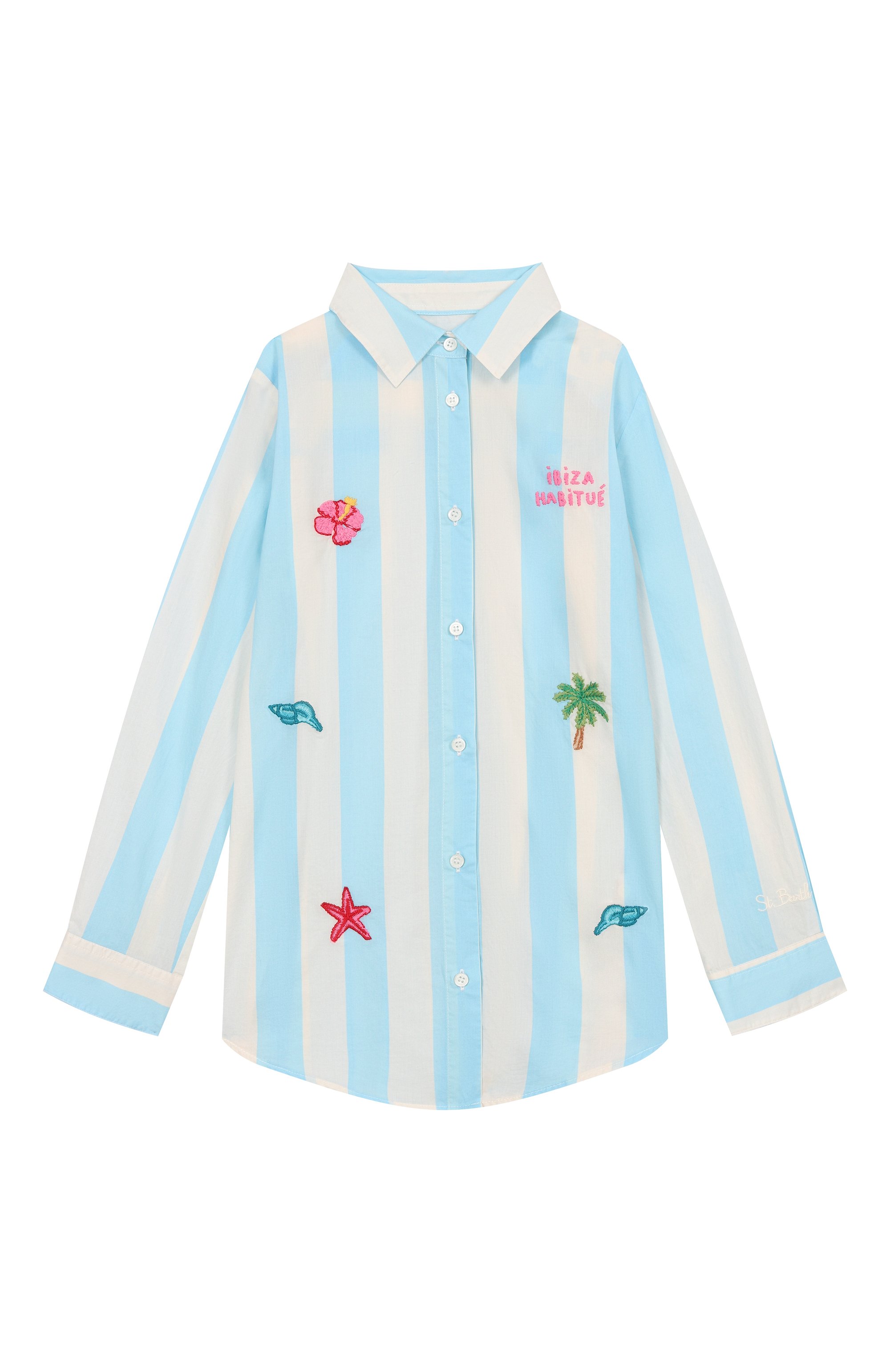 Хлопковая рубашка MC2 SAINT BARTH, арт. STBK MINI BRIGITTE/BRIG003/01921F, фото 1