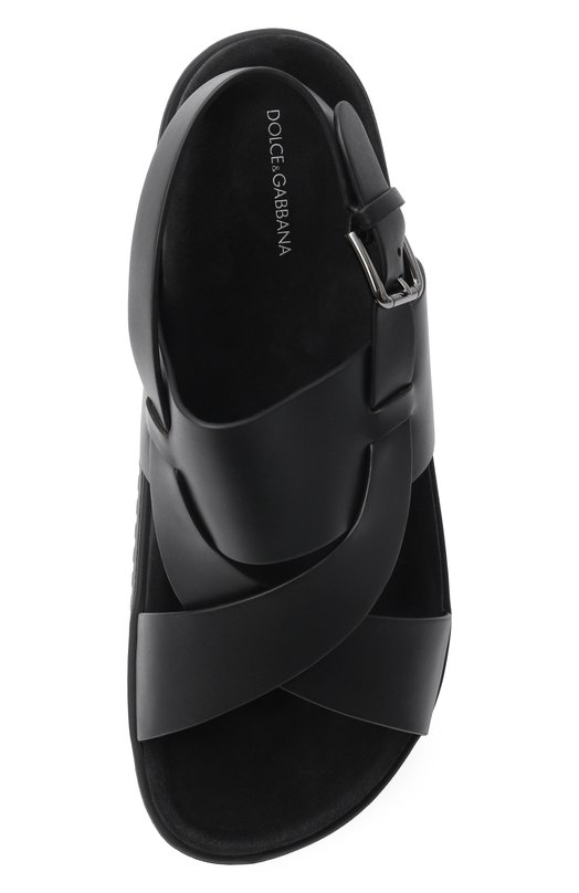 Кожаные сандалии DG Casual Dolce & Gabbana A80568/A0118 Чёрный  A80568/A0118 Фото 5