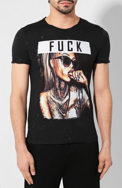 Хлопковая футболка BISIBIGLIO, арт. DIT0 FUCK/MAC, фото 3