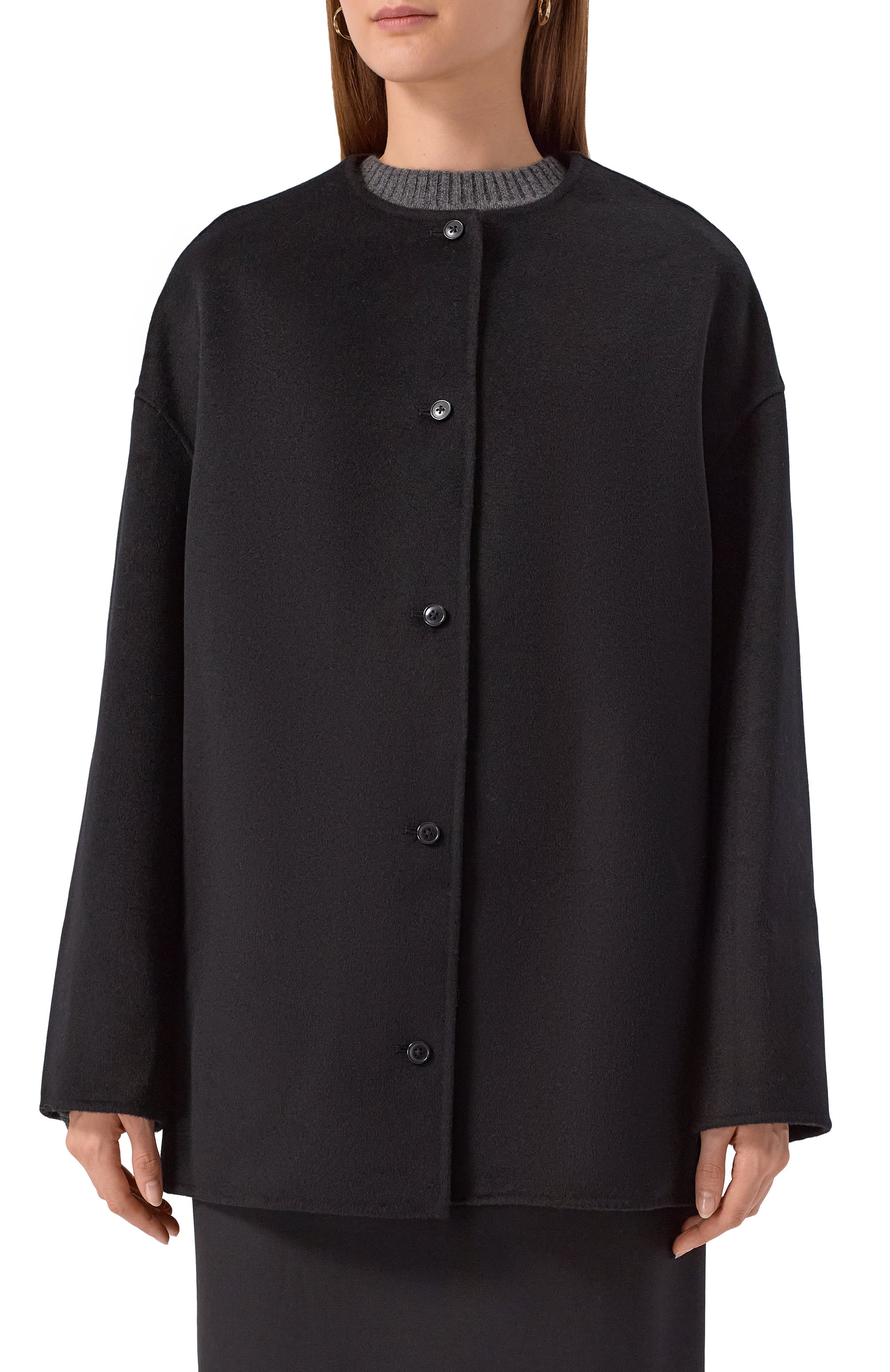 Полупальто из шерсти и кашемира LOULOU DE SAISON, арт. DUNNE, фото 3