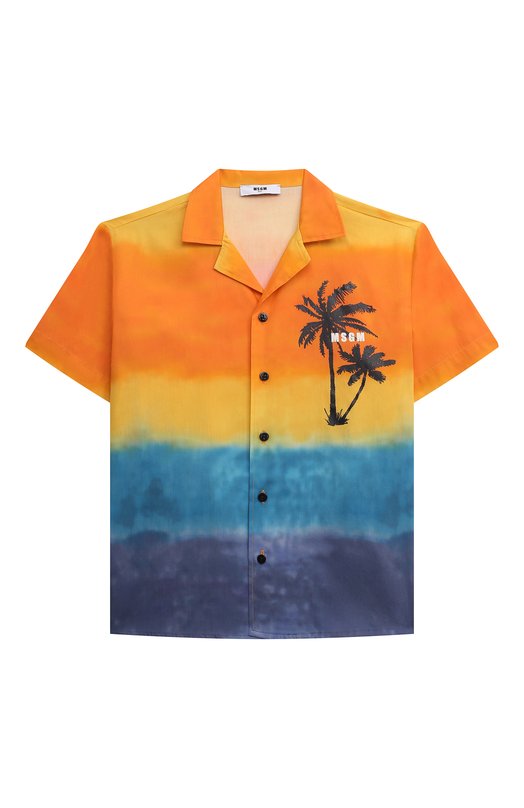 

Хлопковая рубашка MSGM kids, Разноцветный