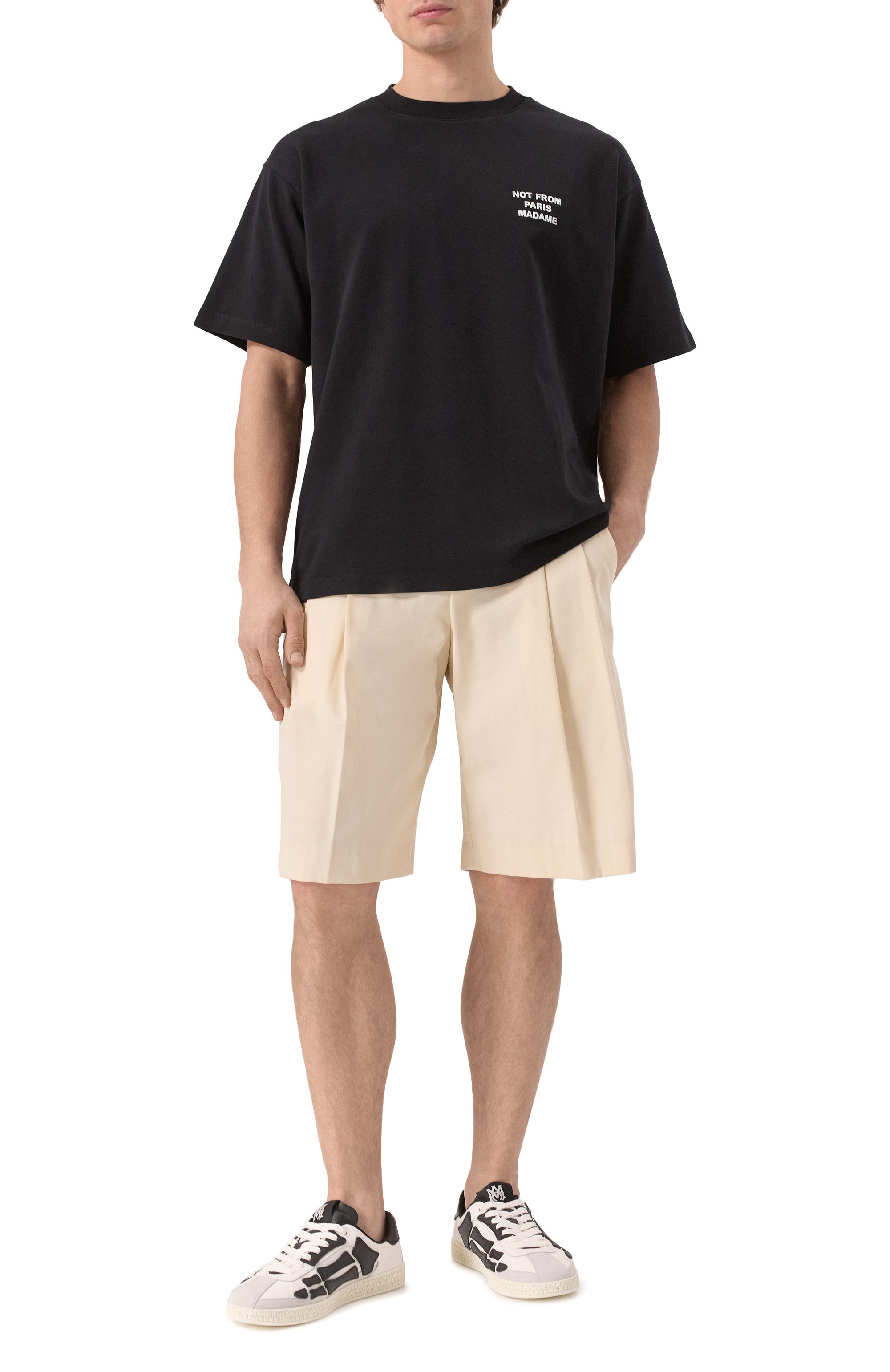 Хлопковая футболка DROLE DE MONSIEUR, арт. PERM-TS203-C0002-BL, фото 2