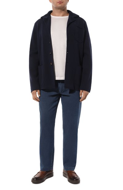 Пиджак из шерсти и кашемира CORTIGIANI темно-синего цвета по цене 135500 руб., арт. 6CS1320000, фото 2 Пиджак из шерсти и кашемира CORTIGIANI, арт. 6CS1320000, фото 2