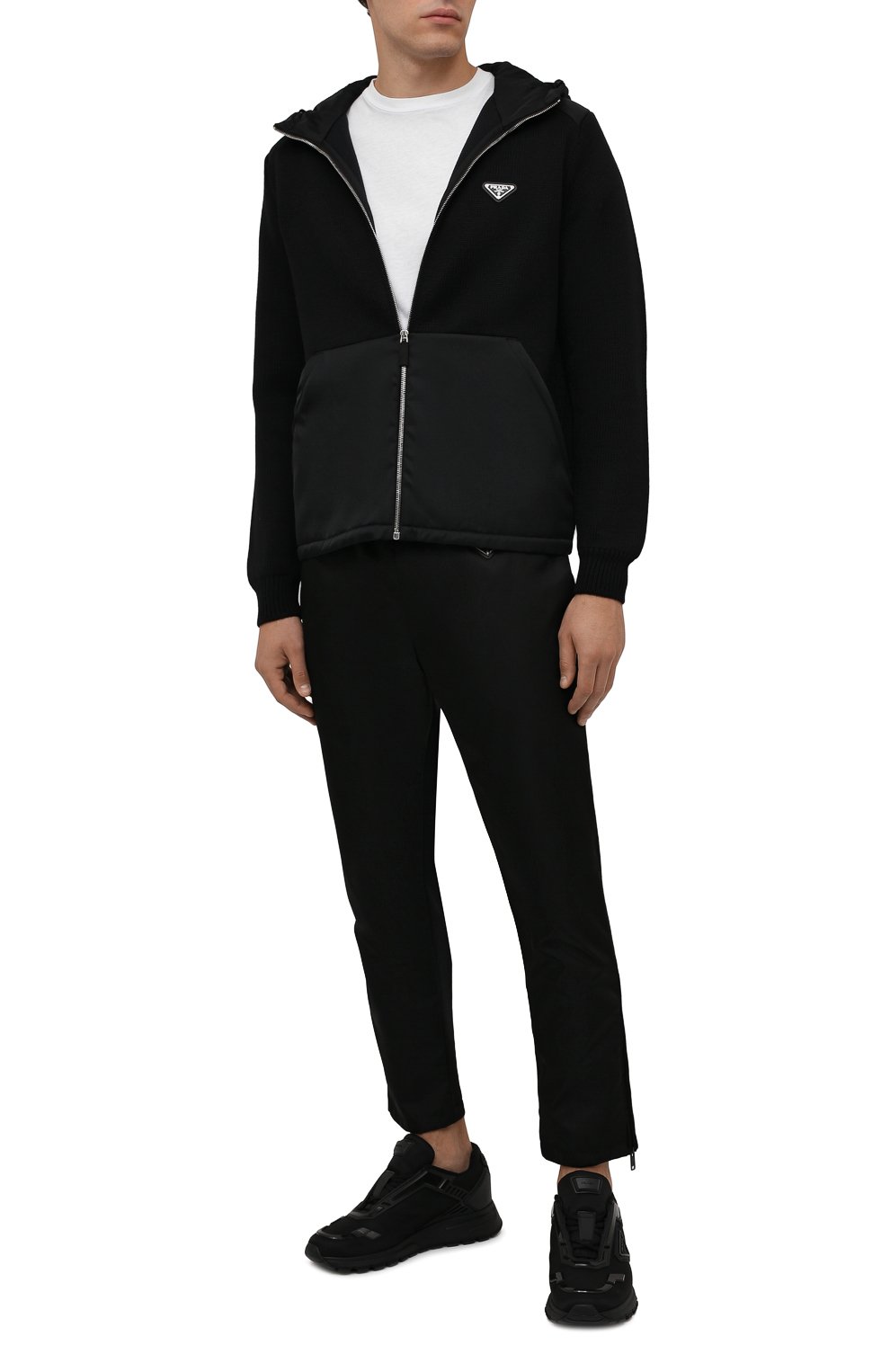 Шерстяные брюки PRADA, арт. UMP67-1JF4-F0002-202, фото 2