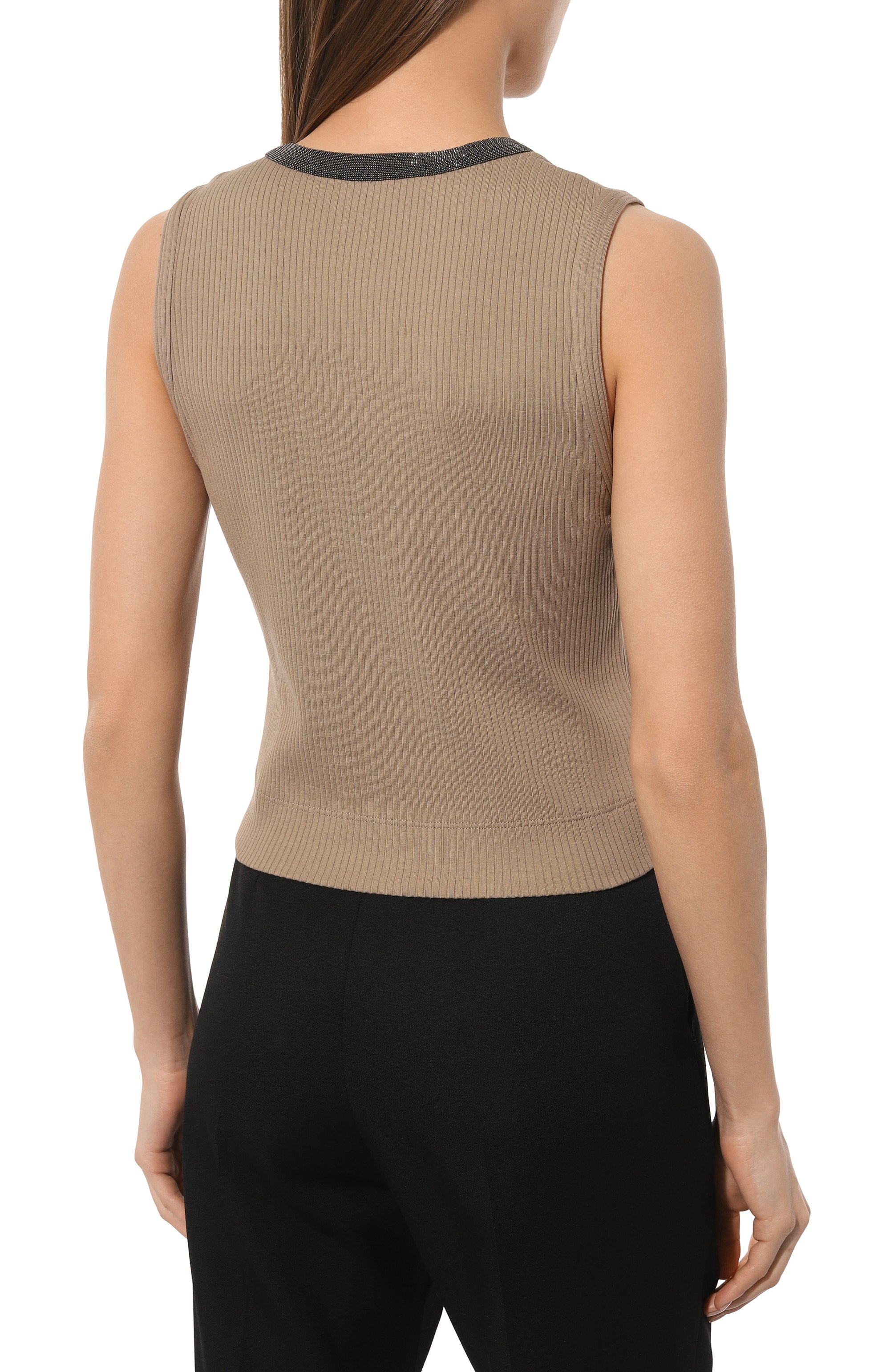 Хлопковый топ BRUNELLO CUCINELLI, арт. ML171B1090, фото 4