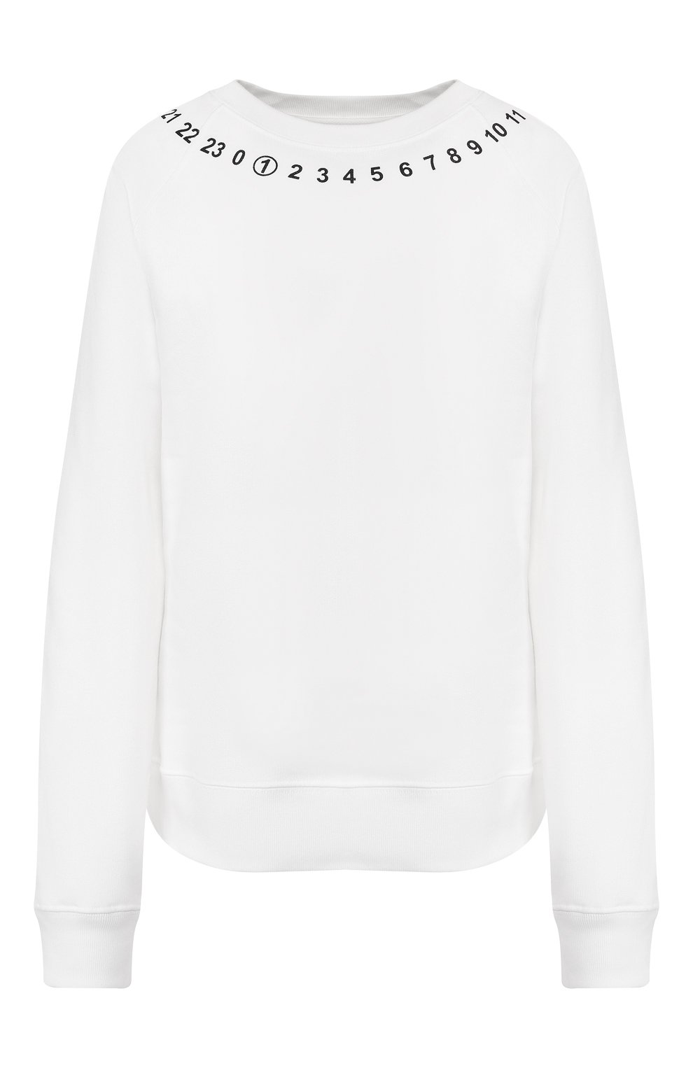 Хлопковый свитшот MAISON MARGIELA белого цвета по цене 42500 руб., арт. S51GU0055/S25428, фото 1 Хлопковый свитшот MAISON MARGIELA, арт. S51GU0055/S25428, фото 1
