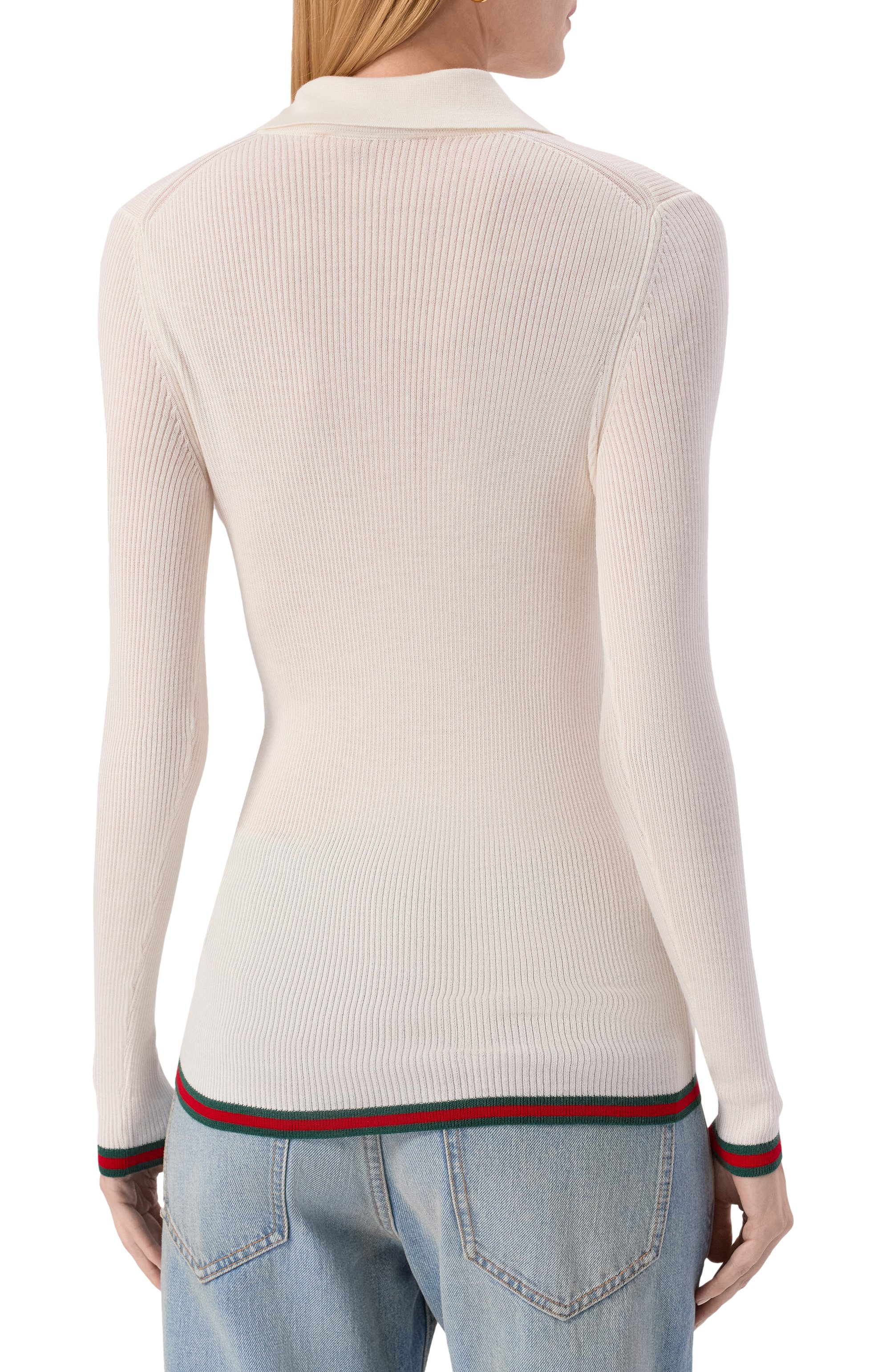 Поло из кашемира и шелка GUCCI, арт. 810315/XKD8J, фото 4