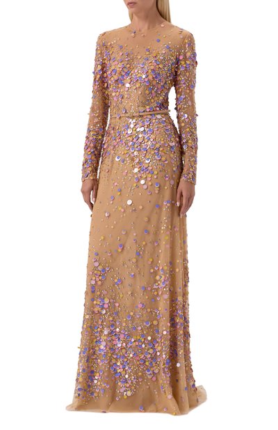 Женское платье из шелка и вискозы ELIE SAAB, арт. D0821NP25/BE038