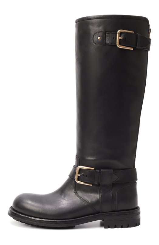 Кожаные сапоги Bernini 20 Dolce & Gabbana CU1213/AW352 Чёрный  CU1213/AW352 Фото 4