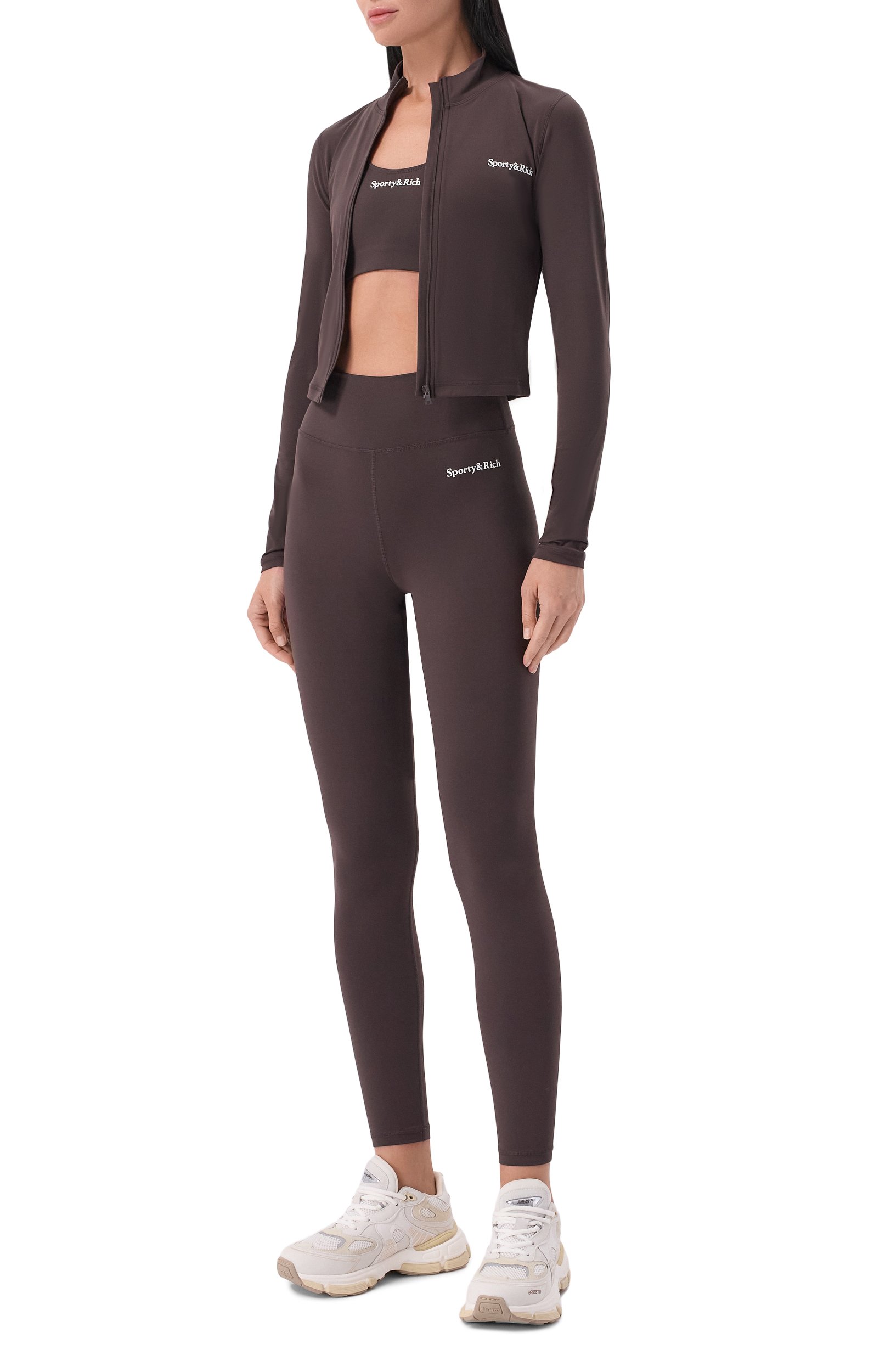Легинсы SPORTY AND RICH серого цвета по цене 20750 руб., арт. PA002711300BR29, фото 2 Легинсы SPORTY AND RICH, арт. PA002711300BR29, фото 2