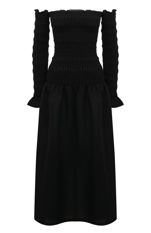 

Платье из хлопка и льна Rohe, Чёрный