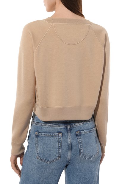 Свитшот из шерсти и шелка COSY SUNDAY бежевого цвета по цене 93300 руб., арт. S1-009-, фото 4 Свитшот из шерсти и шелка COSY SUNDAY, арт. S1-009-, фото 4