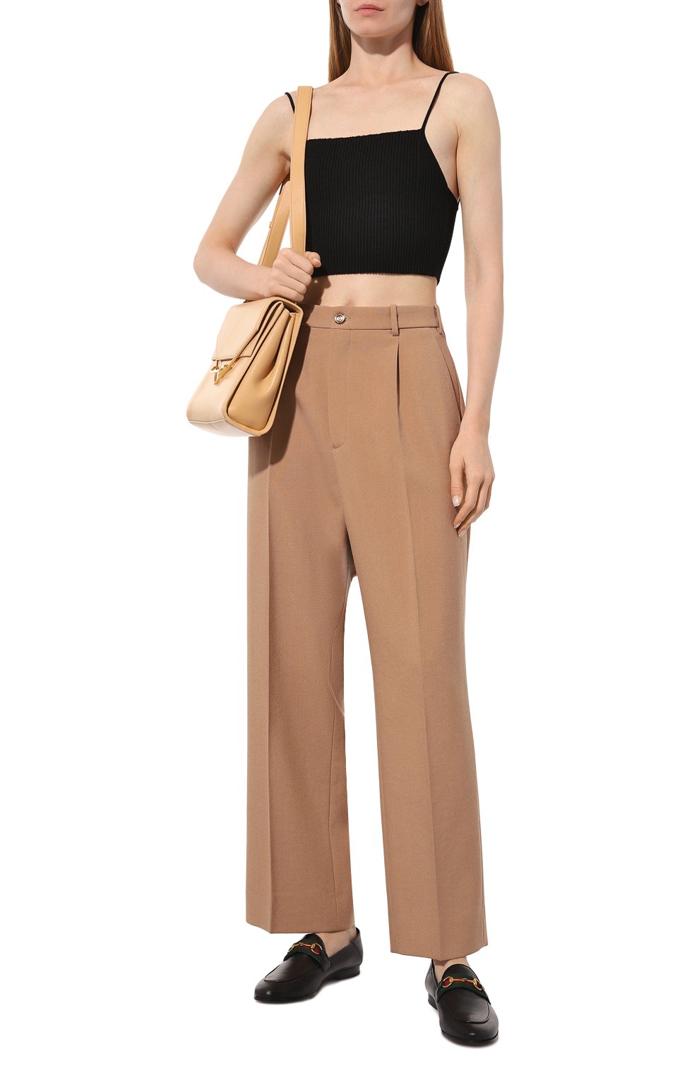 Брюки GUCCI бежевого цвета по цене 113000 руб., арт. 679335 ZAFAP, фото 2 Брюки GUCCI, арт. 679335 ZAFAP, фото 2