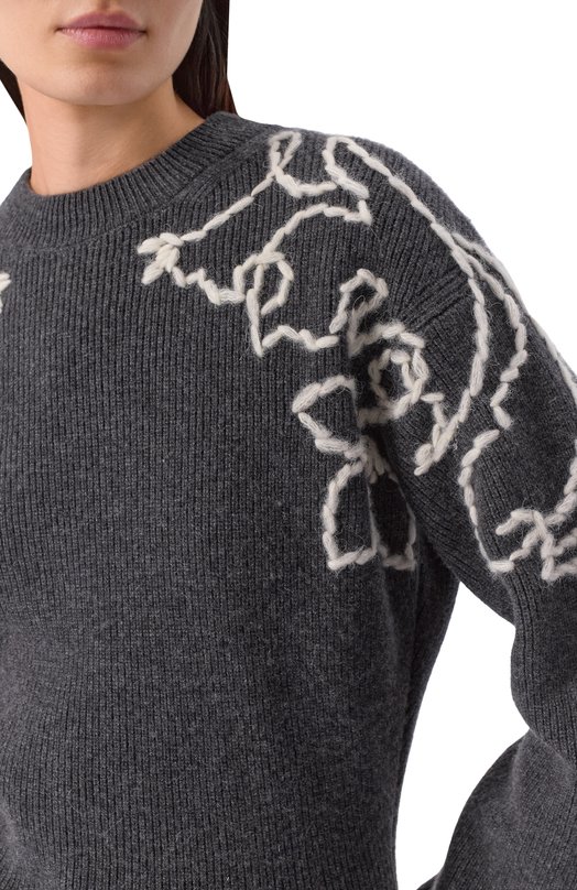 Кашемировый свитер Хохлома х Алена Ахмадуллина WKT1344 Серый  WKT1344 Фото 5