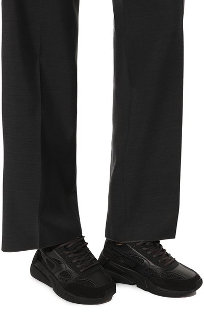 Комбинированные кроссовки s-serendipity DIESEL черного цвета по цене 16900 руб., арт. Y02867/P4431, фото 3 Комбинированные кроссовки s-serendipity DIESEL, арт. Y02867/P4431, фото 3