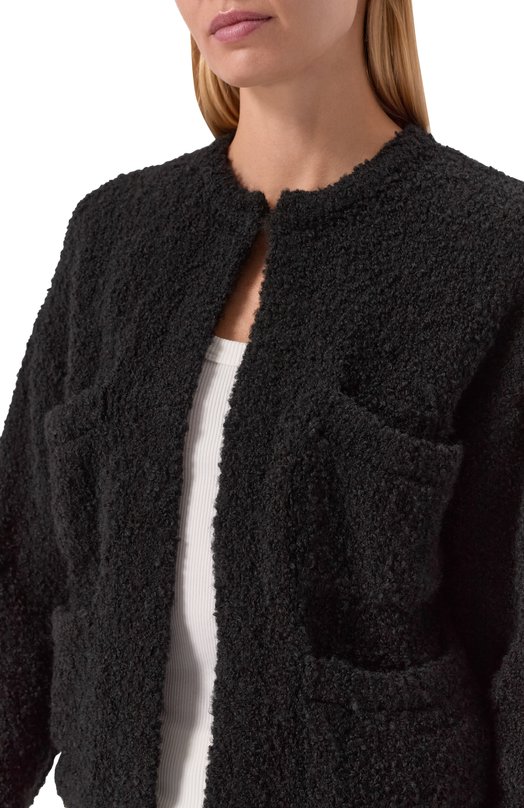 Шерстяной кардиган Planta Rosa PR/CARDIGAN/NP Чёрный  PR/CARDIGAN/NP Фото 5