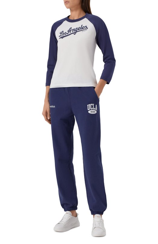 Хлопковый лонгслив Sporty & Rich x LA Dodgers Sporty and Rich T0046627667WH50 Белый  T0046627667WH50 Фото 2