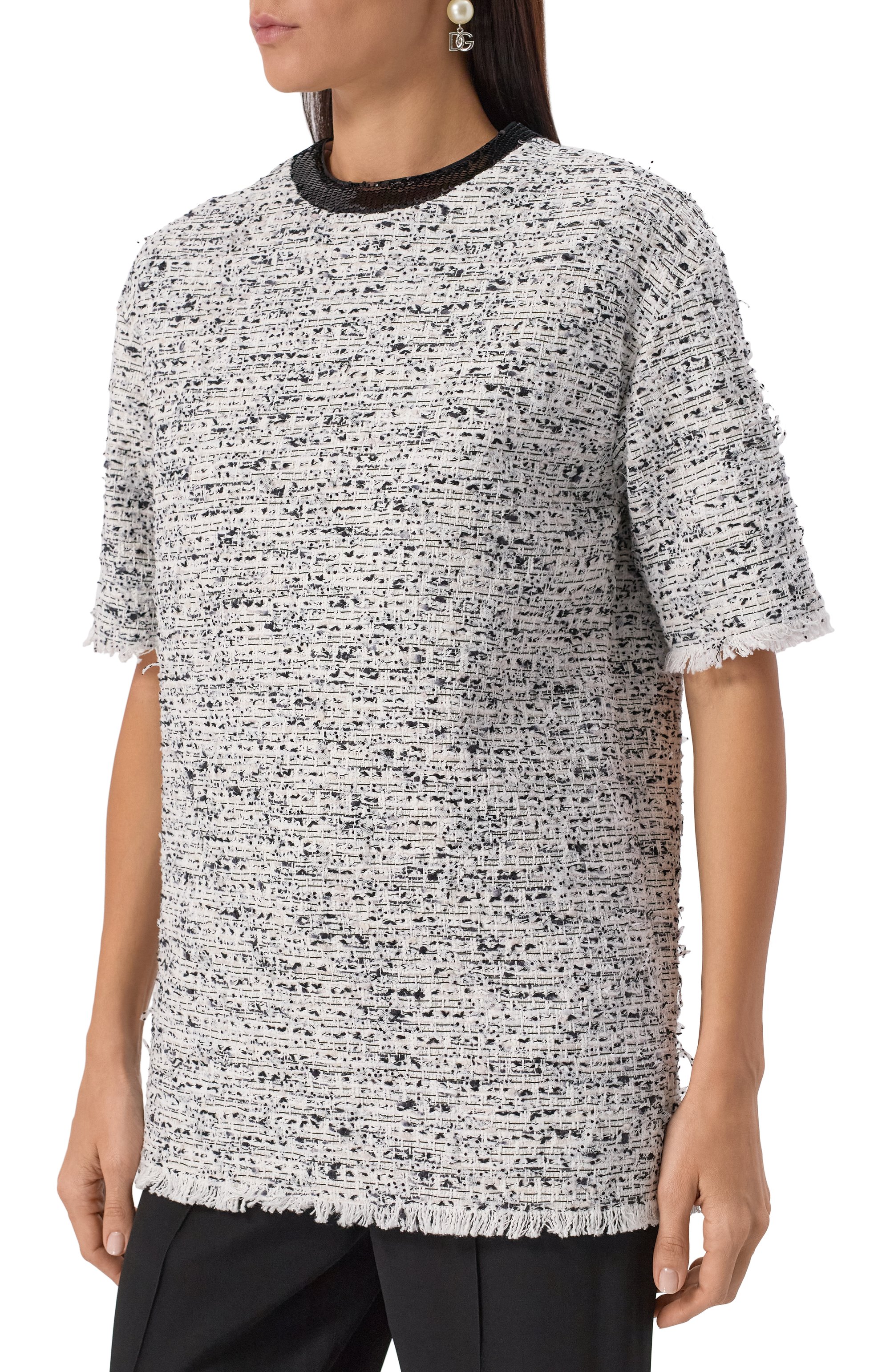 Твидовый топ BALMAIN, арт. EF1EG117/CF78, фото 3