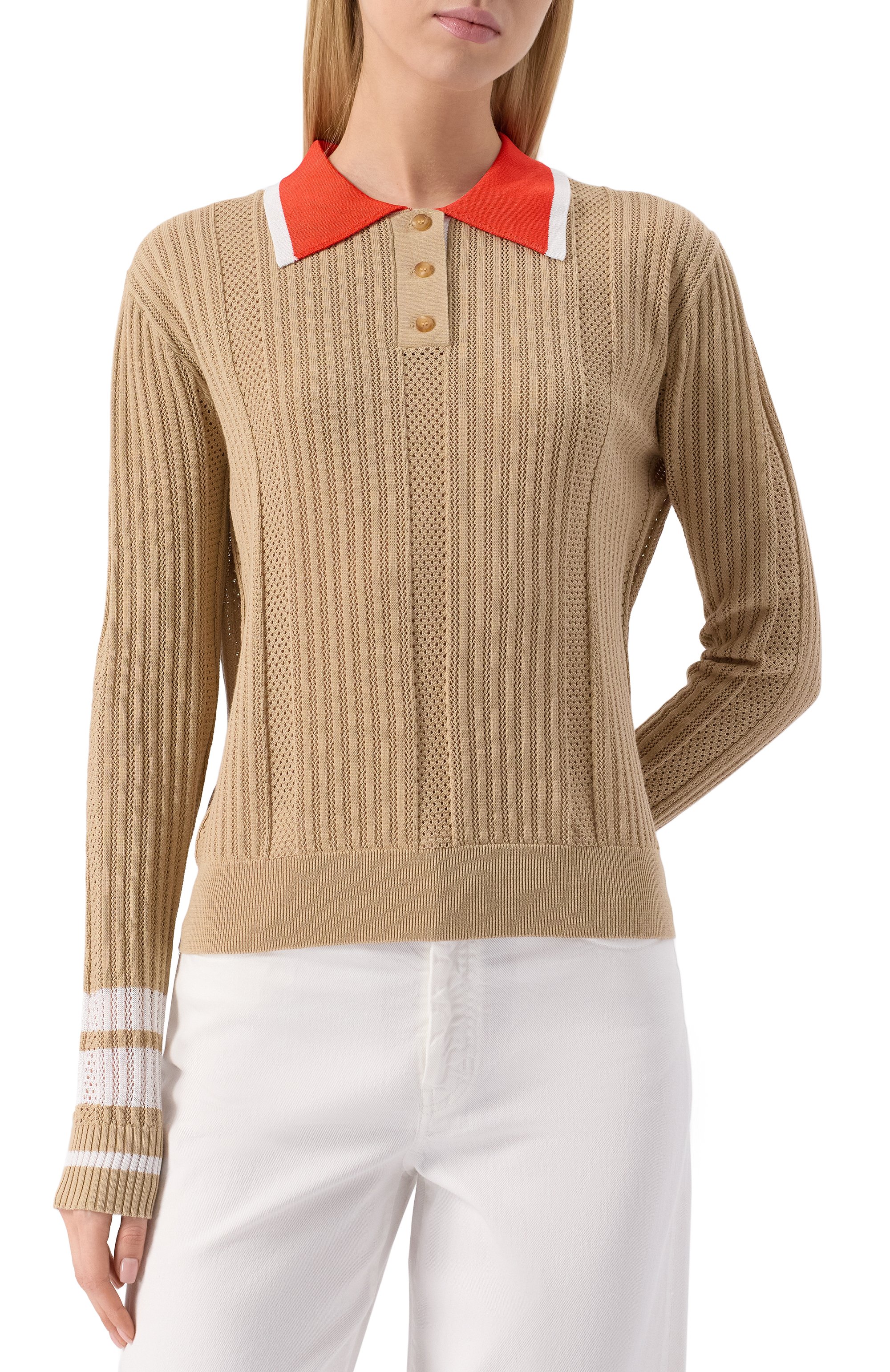 Поло из хлопка и вискозы BEATRICE .B, арт. 25FE8661TALITHA, фото 3