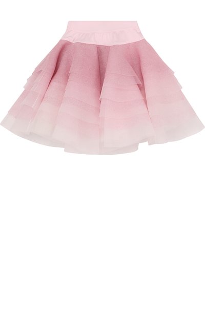 Многослойная юбка с глиттером и стразами на поясе MONNALISA, арт. 771700, фото 2