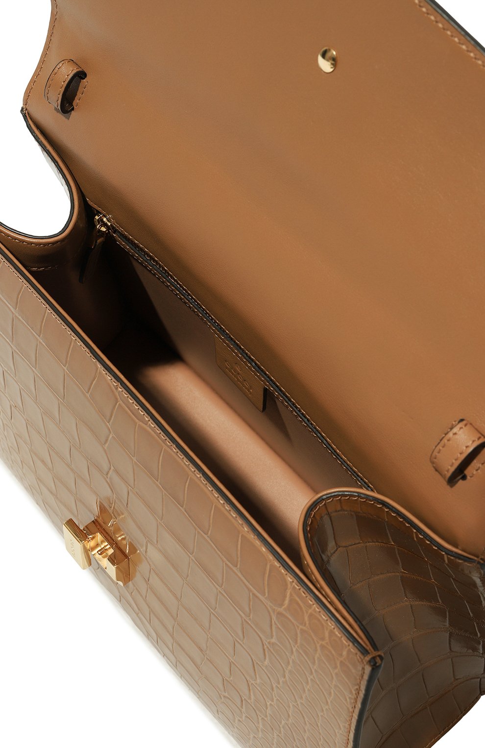 Сумка sylvie 1969 из кожи аллигатора GUCCI, арт. 431665 EV40G, фото 5