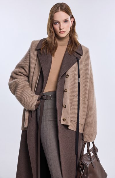 Серьги DRIES VAN NOTEN коричневого цвета по цене 59850 руб., арт. 018241-084-709, фото 4 Серьги DRIES VAN NOTEN, арт. 018241-084-709, фото 4