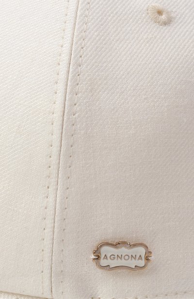 Льняная бейсболка AGNONA, арт. AK0902X/U3014, фото 4