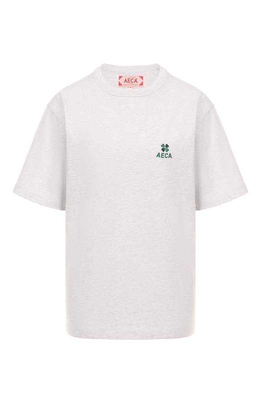 Хлопковая футболка AECA WHITE AWCMSSBDTTSST010C0.LIGHT GREY (M) Серый AWCMSSBDTTSST010C0.LIGHT GREY (M)