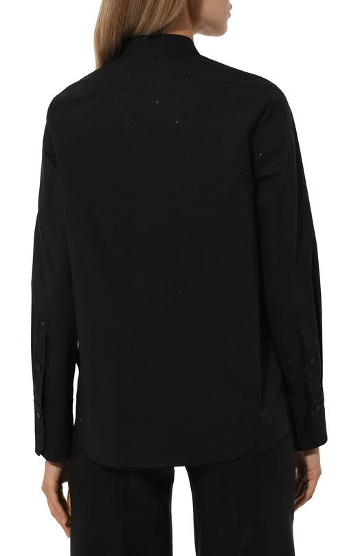 Хлопковая блузка Dorothee Schumacher 748436 Чёрный  748436 Фото 4