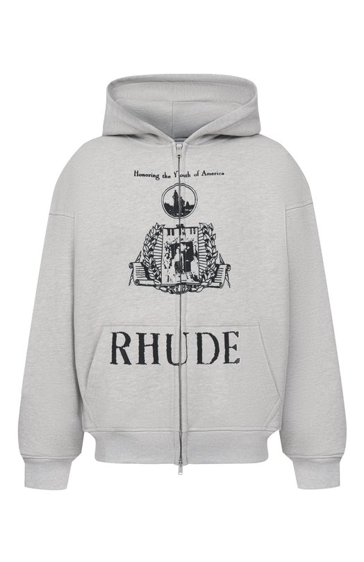 Хлопковая толстовка Rhude RHFW25H002829 Серый RHFW25H002829