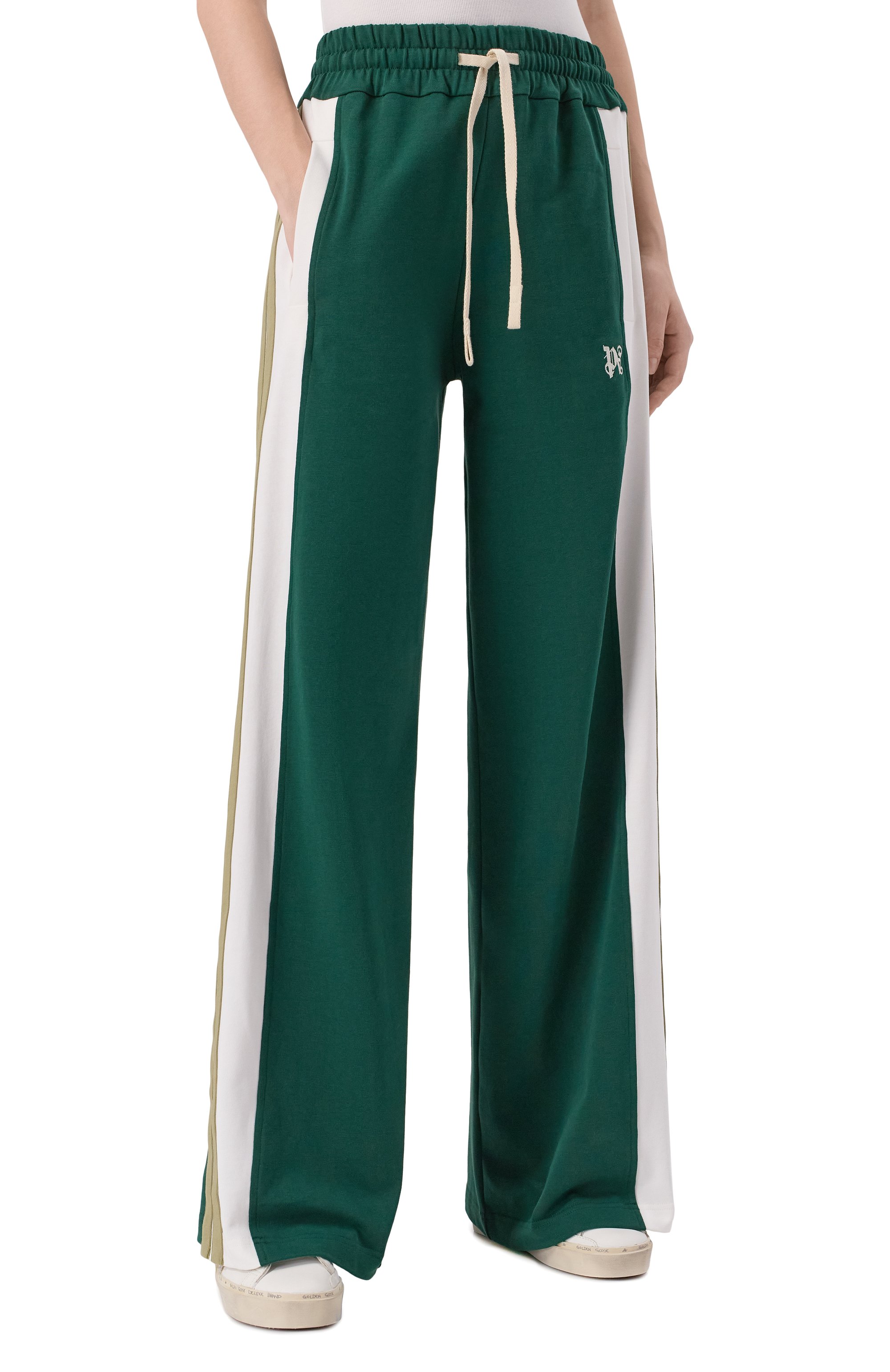 Хлопковые брюки PALM ANGELS, арт. PWCH028F25FAB001, фото 3