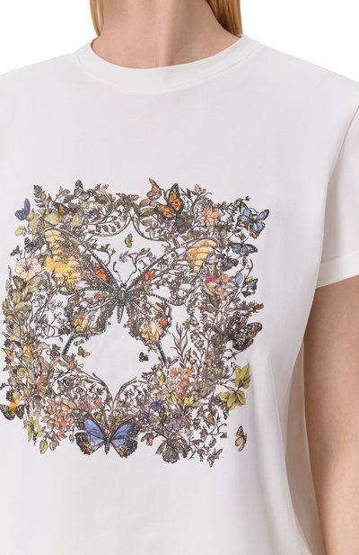 Хлопковая футболка SEVEN LAB белого цвета по цене 14280 руб., арт. CTR1.01.100.257.171, фото 5 Хлопковая футболка SEVEN LAB, арт. CTR1.01.100.257.171, фото 5