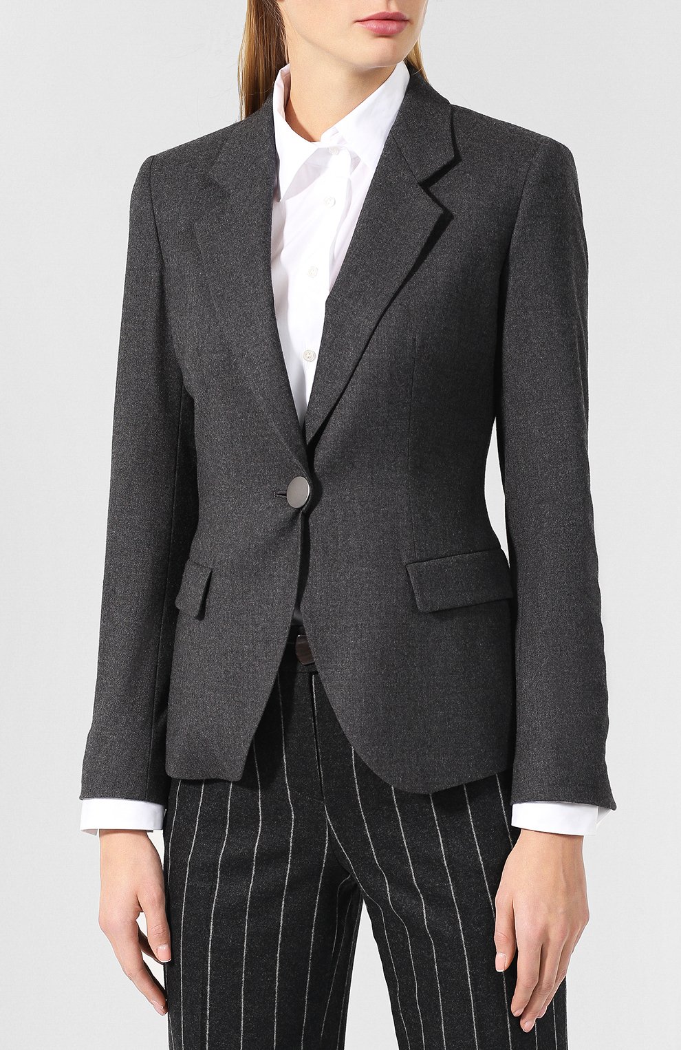 Однотонный жакет из кашемира GIORGIO ARMANI, арт. 8WHGG010/T0029, фото 3