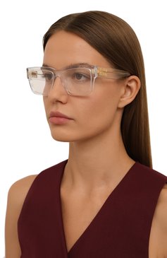 Женские оправа MIU MIU прозрачного цвета, арт. 02XV-2AZ101 | Фото 2 (Нос: Не проставлено; Региональные ограничения белый список (Axapta Mercury): Не проставлено; Материал: Пластик; Тип очков: Оправа; Очки форма: Квадратные; Оптика Гендер: оптика-женское)