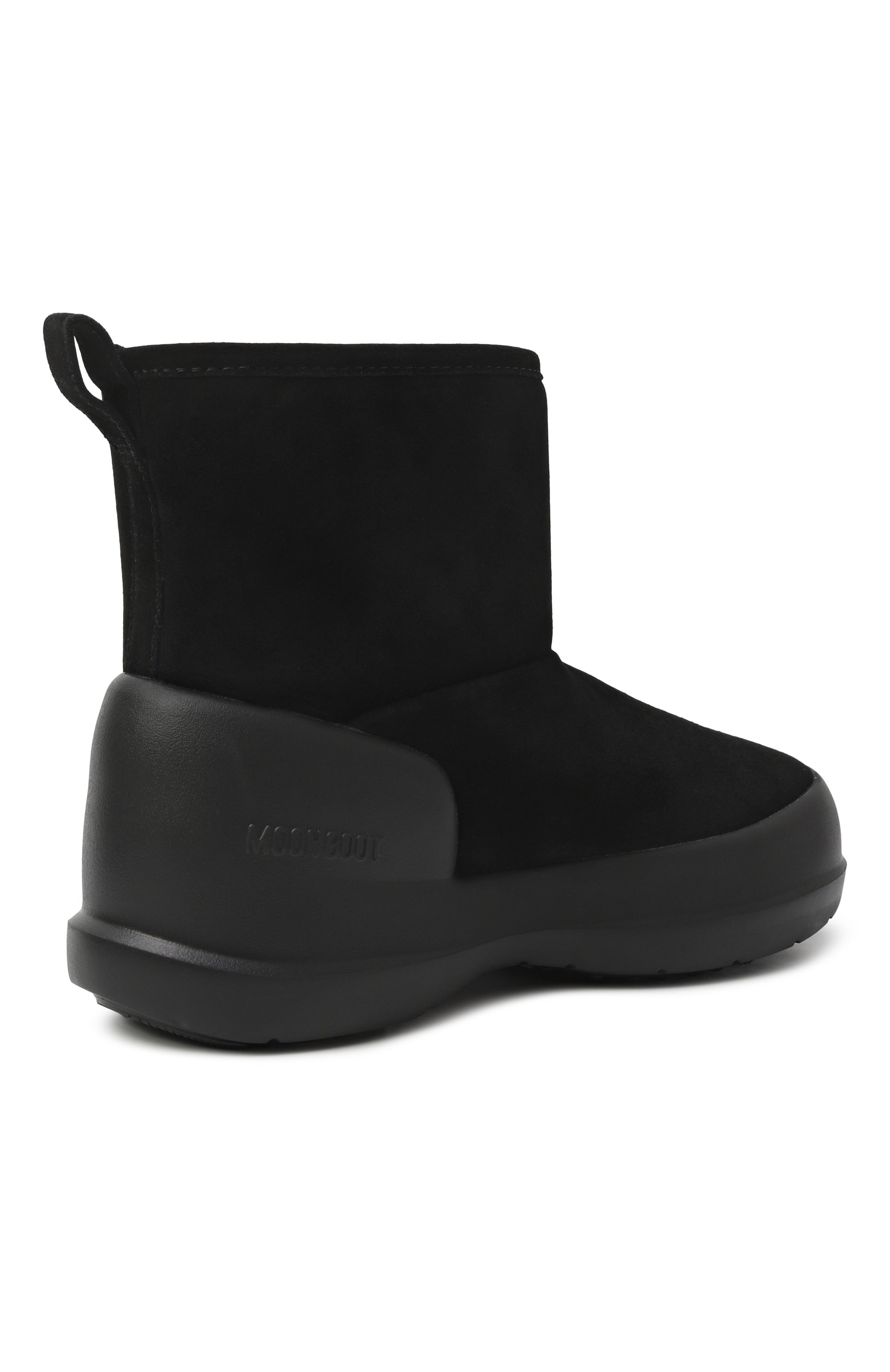 Замшевые ботинки mezzaluna mid MOON BOOT черного цвета по цене 25750 руб., арт. 80D2500060, фото 5 Замшевые ботинки mezzaluna mid MOON BOOT, арт. 80D2500060, фото 5