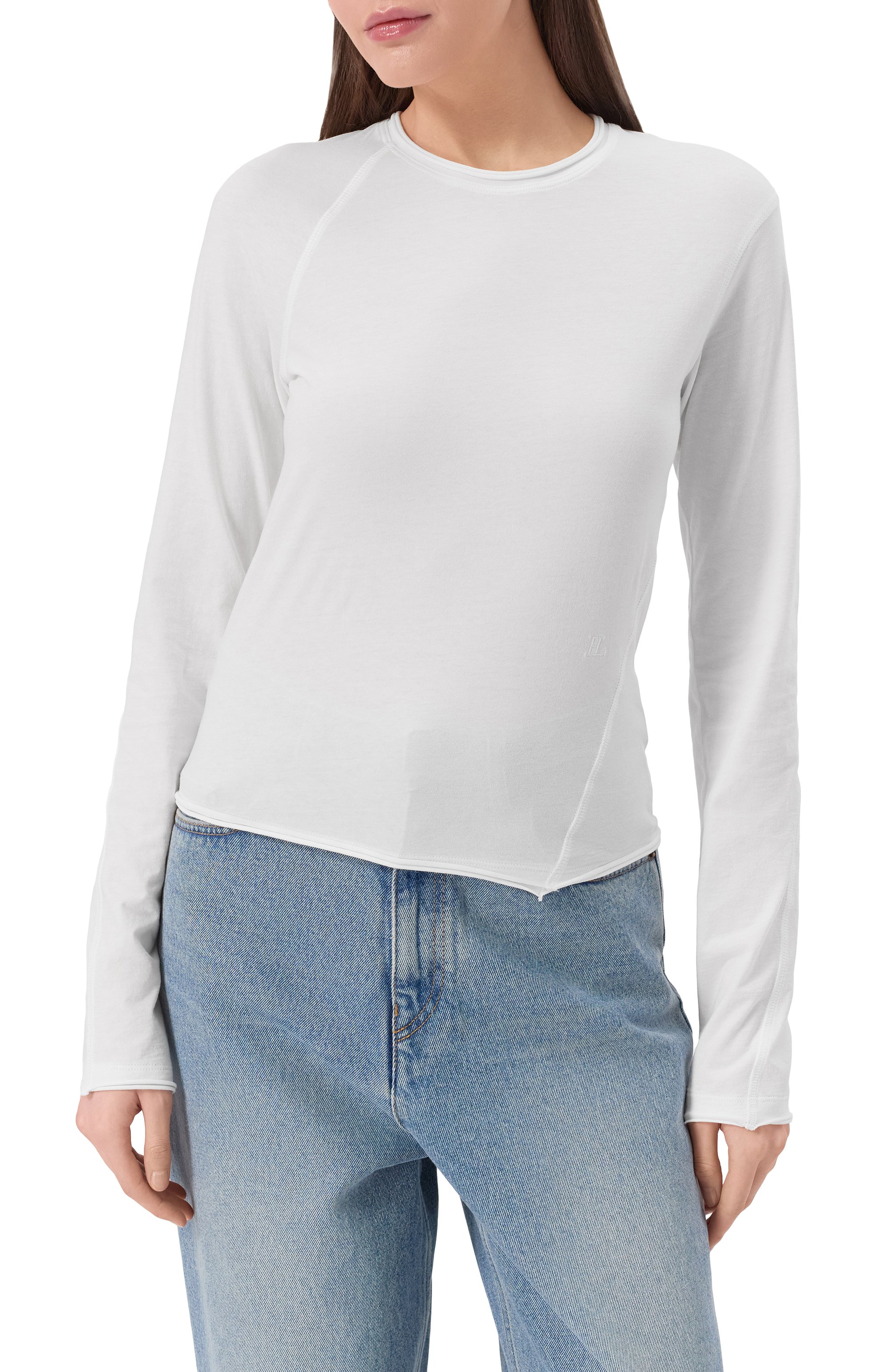 Хлопковый лонгслив HELMUT LANG, арт. P05HW505, фото 3