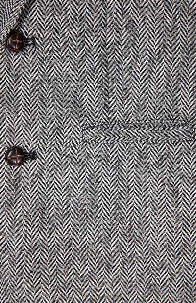 Однобортный пиджак oliver с узором EGG BY SUSAN LAZAR серого цвета по цене 9870 руб., арт. W6FL3830, фото 3 Однобортный пиджак oliver с узором EGG BY SUSAN LAZAR, арт. W6FL3830, фото 3