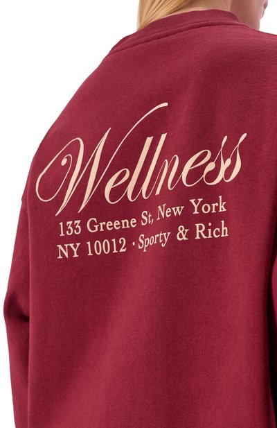 Хлопковый свитшот SPORTY AND RICH, арт. ST07162083RE10, фото 5