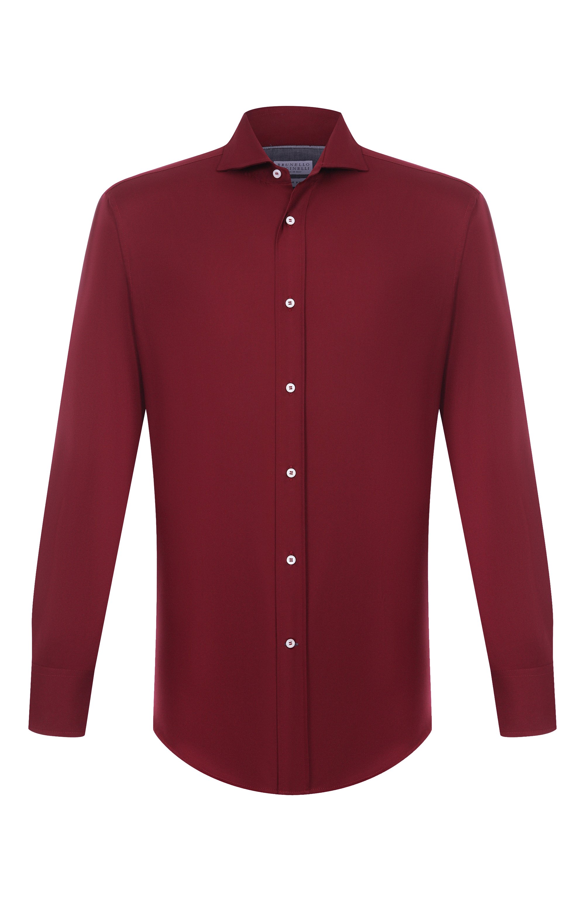 Хлопковая сорочка BRUNELLO CUCINELLI, арт. MW6041718, фото 1