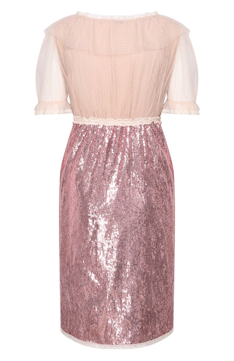 Платье с отделкой пайетками MIU MIU, арт. MF3398-1UER-F0A48, фото 2