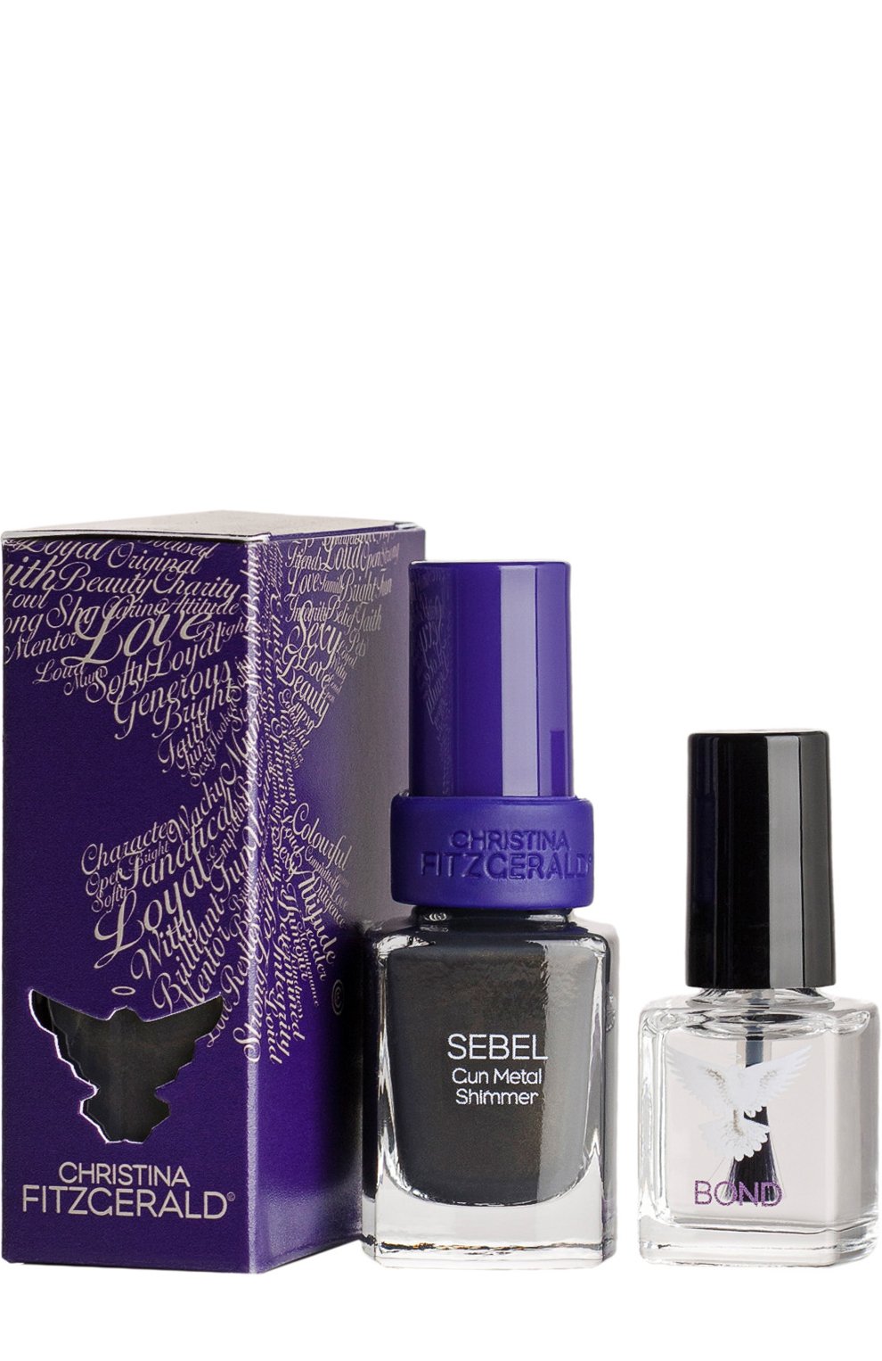 Лак для ногтей \тайное оружие\" sebel gun metal shimmer + bond" CHRISTINA FITZGERALD, арт. 9333381001726, фото 1