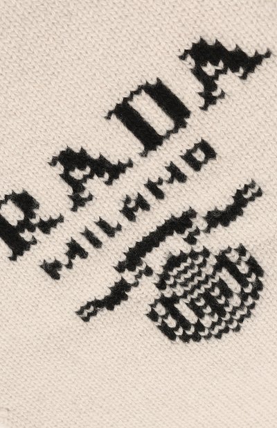 Манишка из шерсти и кашемира PRADA светло-бежевого цвета по цене 42500 руб., арт. UMS393-1YMW-F0K74-202, фото 4 Манишка из шерсти и кашемира PRADA, арт. UMS393-1YMW-F0K74-202, фото 4