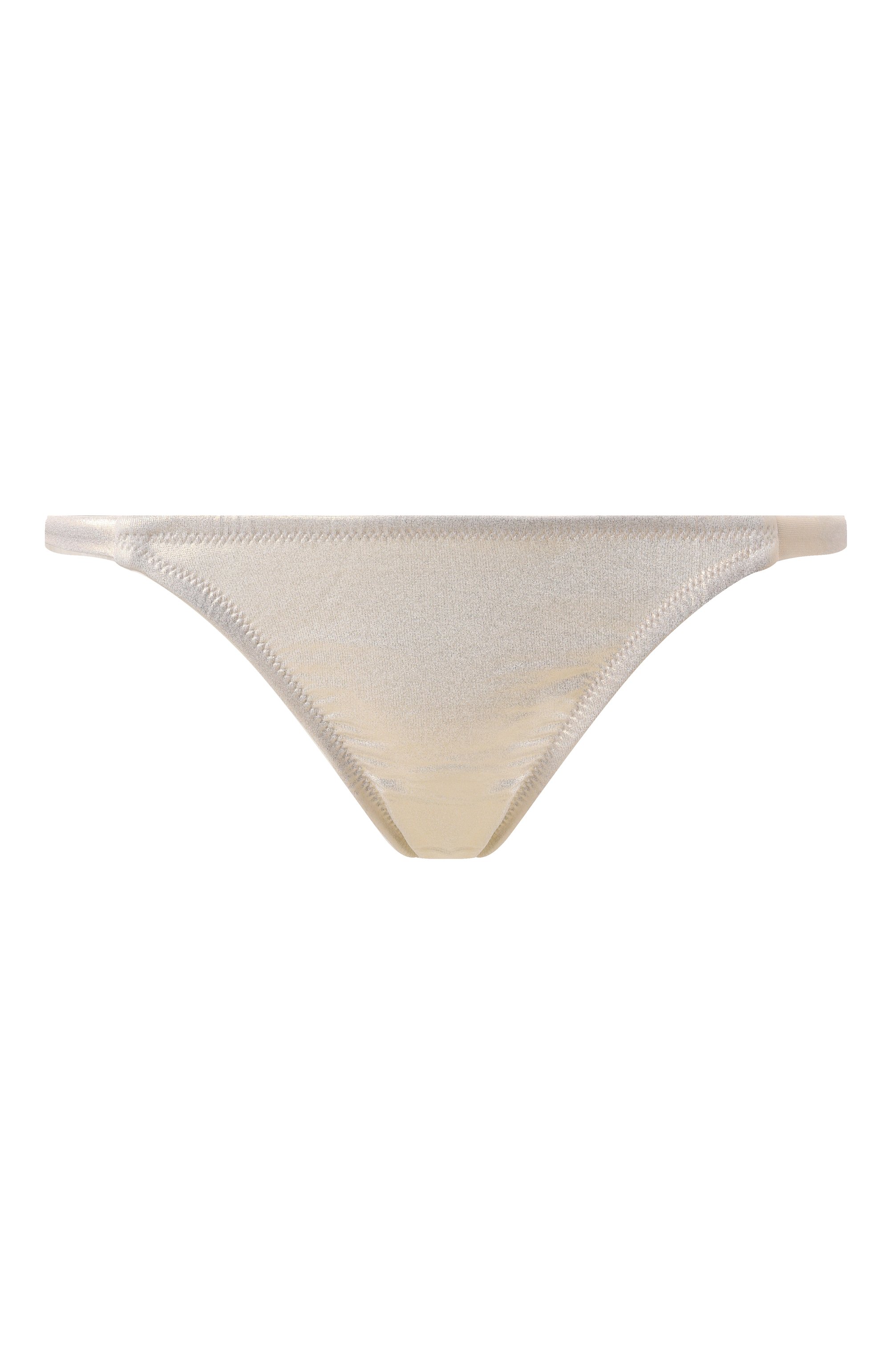 Плавки-бикини MELISSA ODABASH золотого цвета по цене 18210 руб., арт. SORRENTO BTM CR, фото 1 Плавки-бикини MELISSA ODABASH, арт. SORRENTO BTM CR, фото 1