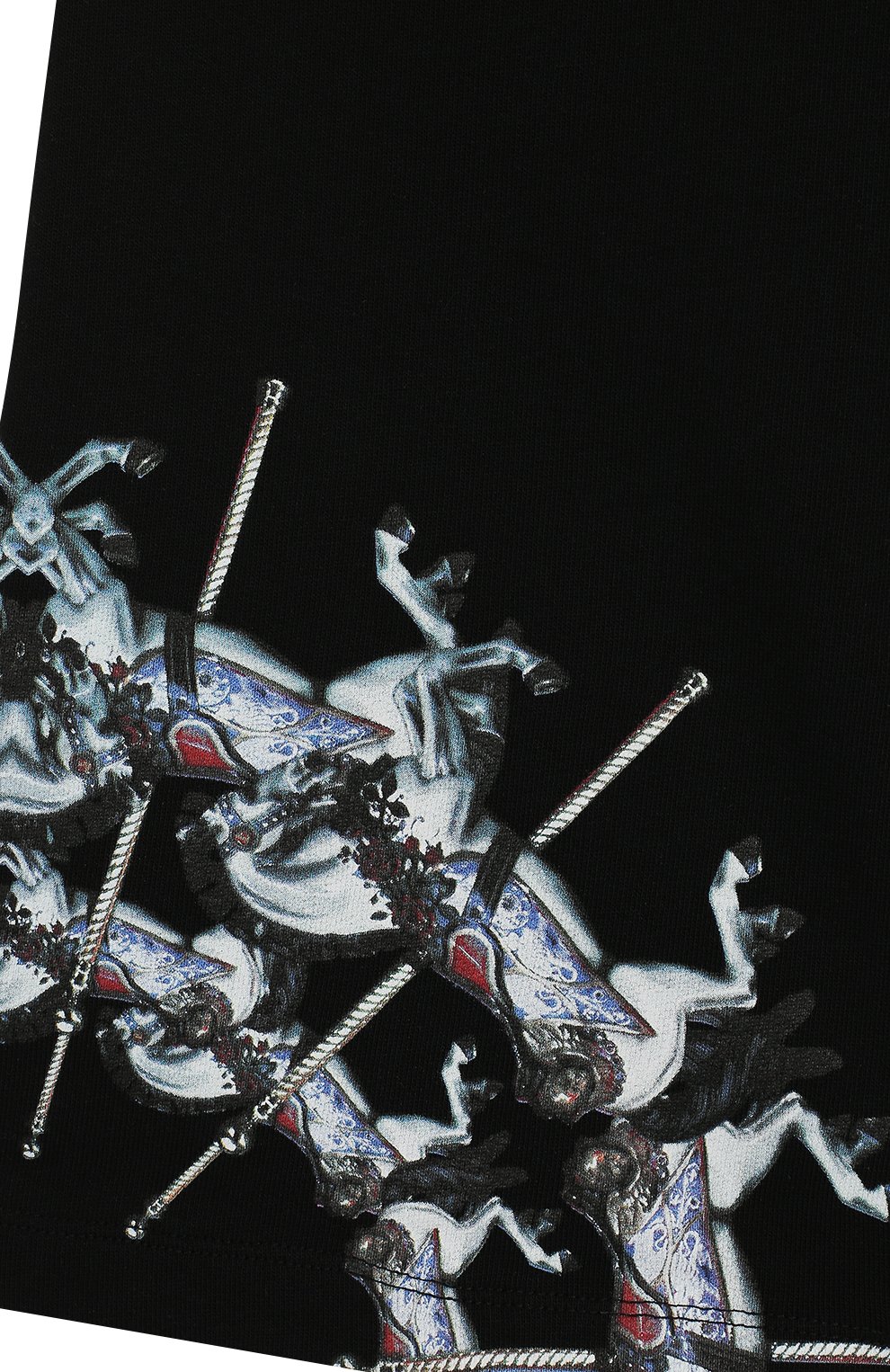 Хлопковые шорты MARCELO BURLON KIDS OF MILAN, арт. 20E/B/MB/3207/0020/8-14Y, фото 3