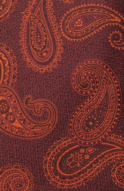 Шелковый галстук CANALI оранжевого цвета по цене 11500 руб., арт. 18/HJ02880, фото 3 Шелковый галстук CANALI, арт. 18/HJ02880, фото 3